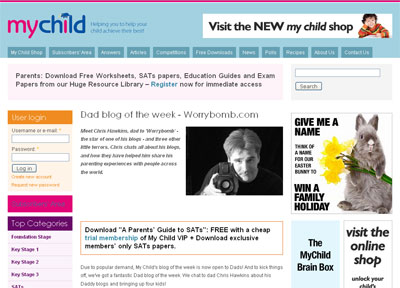 mychild.co.uk - Dad blog of the week