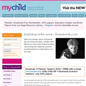 mychild.co.uk dad blog of the week web page image